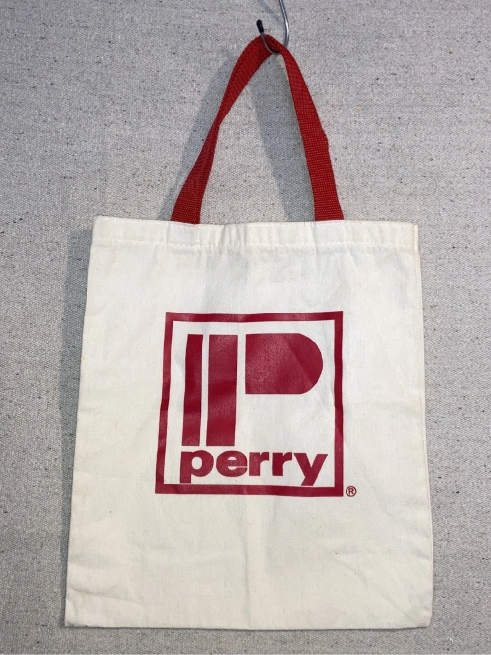Vintage 80s 90s Perry Detroit Michigan Drug Store Tote Bag Canvas Old Pharmacy